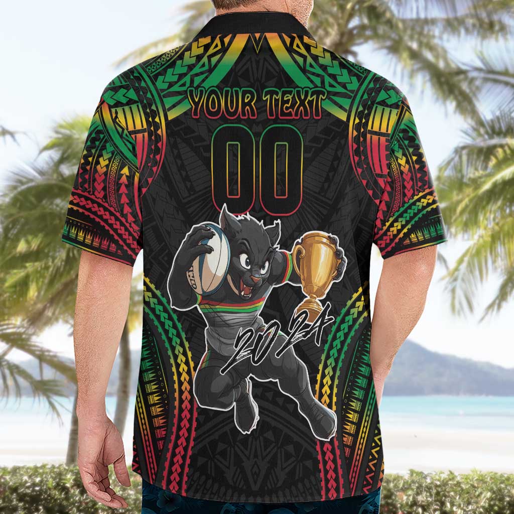 Custom Panthers Champion Grand Final 2024 Hawaiian Shirt With Polynesian Style