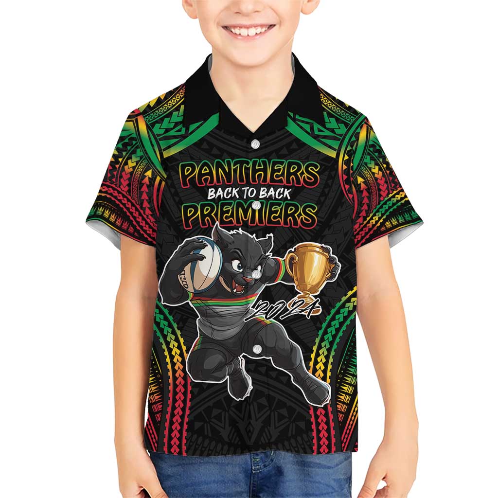 Custom Panthers Champion Grand Final 2024 Hawaiian Shirt With Polynesian Style