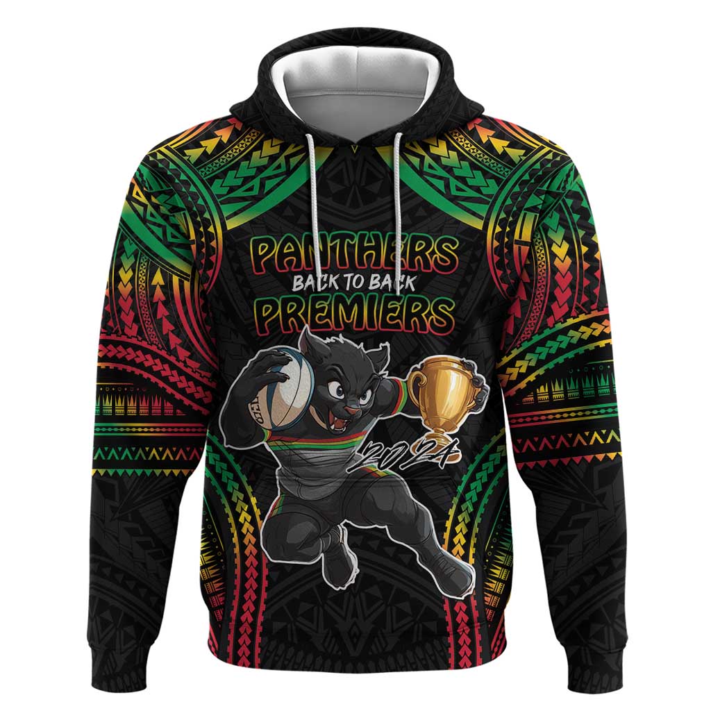Custom Panthers Champion Grand Final 2024 Hoodie With Polynesian Style