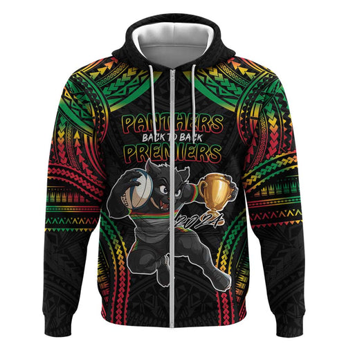 Custom Panthers Champion Grand Final 2024 Hoodie With Polynesian Style