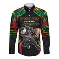 Custom Panthers Champion Grand Final 2024 Long Sleeve Button Shirt With Polynesian Style