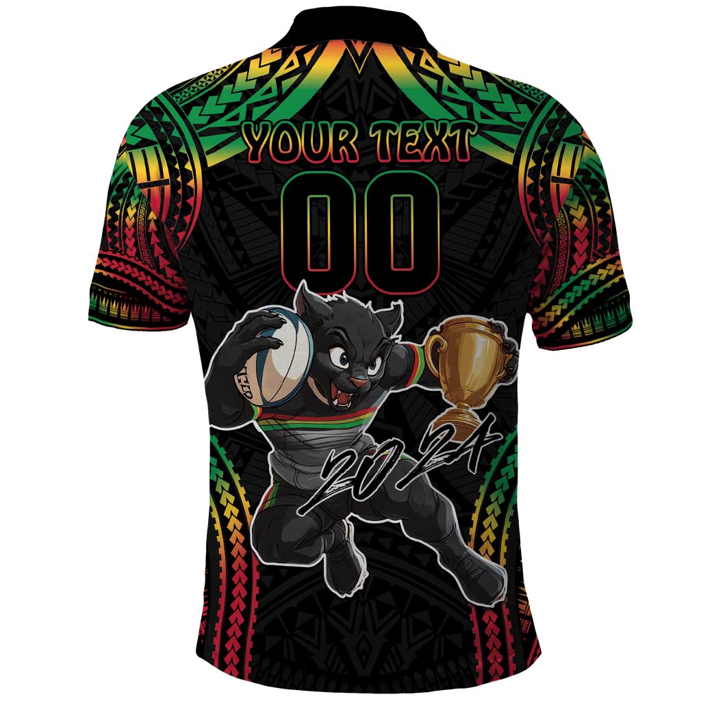 Custom Panthers Champion Grand Final 2024 Polo Shirt With Polynesian Style