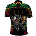 Custom Panthers Champion Grand Final 2024 Polo Shirt With Polynesian Style