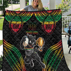 Custom Panthers Champion Grand Final 2024 Quilt With Polynesian Style