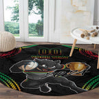 Custom Panthers Champion Grand Final 2024 Round Carpet With Polynesian Style