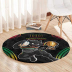 Custom Panthers Champion Grand Final 2024 Round Carpet With Polynesian Style