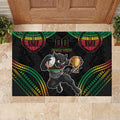 Custom Panthers Champion Grand Final 2024 Rubber Doormat With Polynesian Style