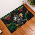 Custom Panthers Champion Grand Final 2024 Rubber Doormat With Polynesian Style