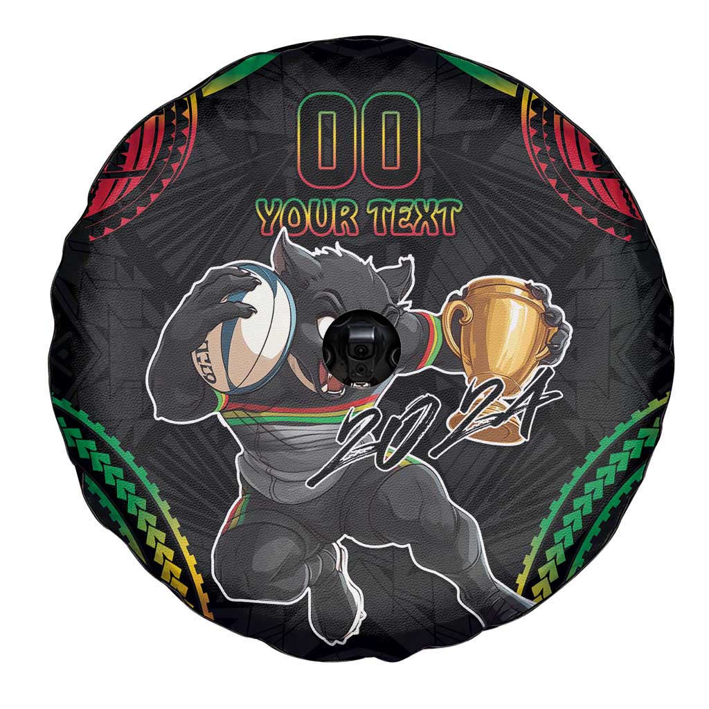 Custom Panthers Champion Grand Final 2024 Spare Tire Cover With Polynesian Style