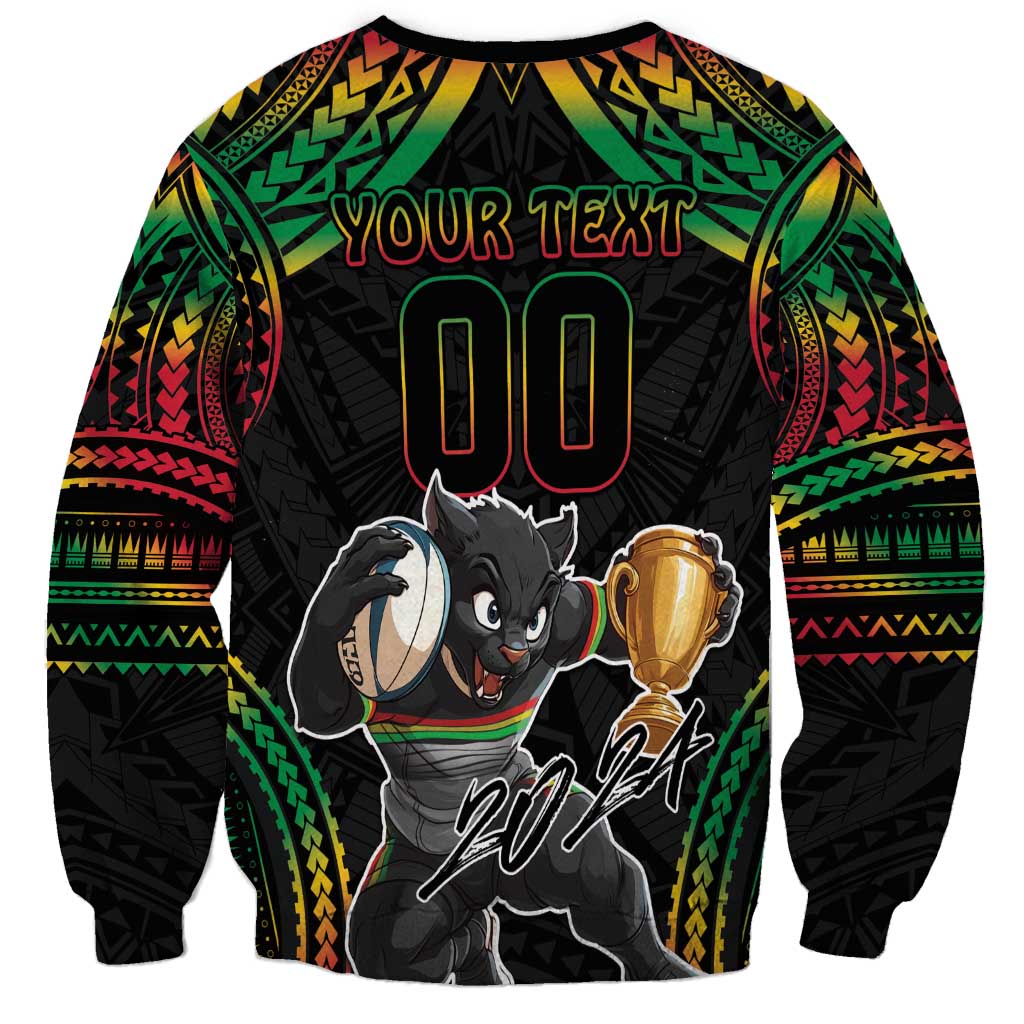 Custom Panthers Champion Grand Final 2024 Sweatshirt With Polynesian Style