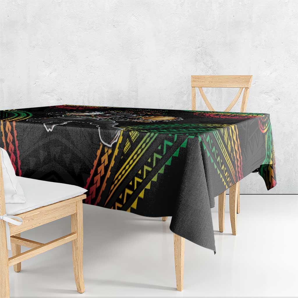 Custom Panthers Champion Grand Final 2024 Tablecloth With Polynesian Style