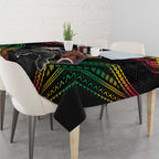 Custom Panthers Champion Grand Final 2024 Tablecloth With Polynesian Style