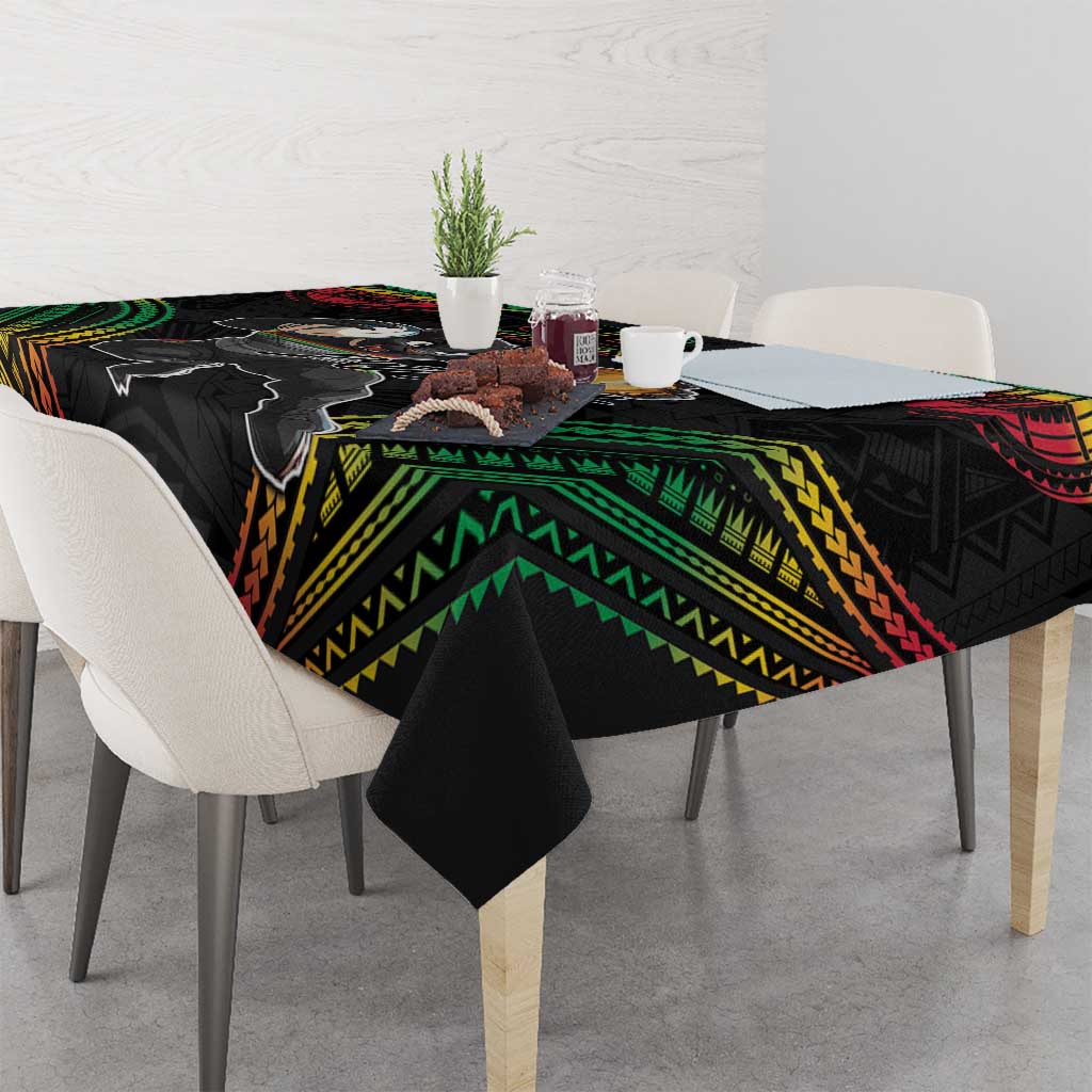 Custom Panthers Champion Grand Final 2024 Tablecloth With Polynesian Style