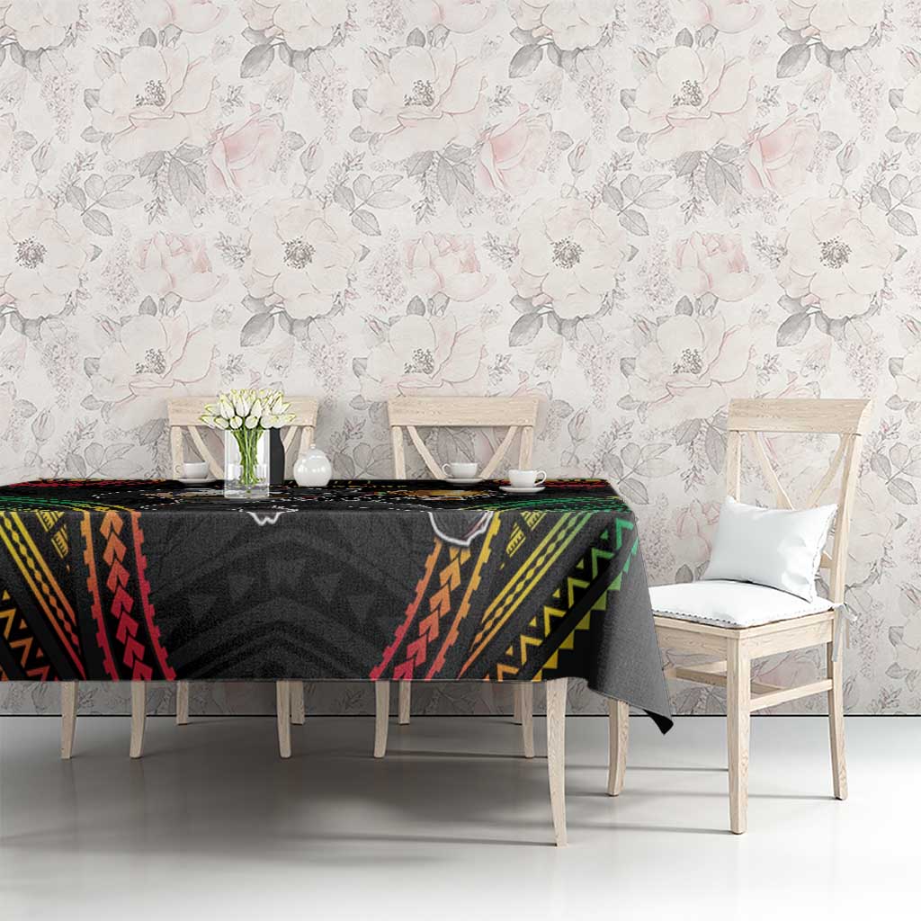 Custom Panthers Champion Grand Final 2024 Tablecloth With Polynesian Style