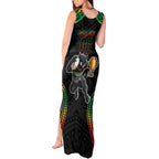 Custom Panthers Champion Grand Final 2024 Tank Maxi Dress With Polynesian Style