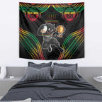 Custom Panthers Champion Grand Final 2024 Tapestry With Polynesian Style