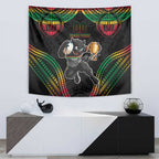 Custom Panthers Champion Grand Final 2024 Tapestry With Polynesian Style