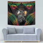 Custom Panthers Champion Grand Final 2024 Tapestry With Polynesian Style