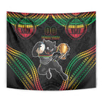 Custom Panthers Champion Grand Final 2024 Tapestry With Polynesian Style