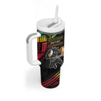 Custom Panthers Champion Grand Final 2024 Tumbler With Handle With Polynesian Style