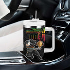 Custom Panthers Champion Grand Final 2024 Tumbler With Handle With Polynesian Style