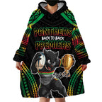 Custom Panthers Champion Grand Final 2024 Wearable Blanket Hoodie With Polynesian Style