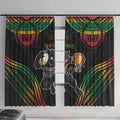 Custom Panthers Champion Grand Final 2024 Window Curtain With Polynesian Style