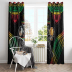 Custom Panthers Champion Grand Final 2024 Window Curtain With Polynesian Style