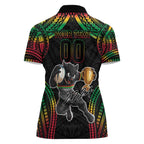 Custom Panthers Champion Grand Final 2024 Women Polo Shirt With Polynesian Style