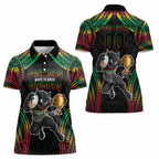 Custom Panthers Champion Grand Final 2024 Women Polo Shirt With Polynesian Style