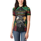 Custom Panthers Champion Grand Final 2024 Women Polo Shirt With Polynesian Style