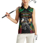Custom Panthers Champion Grand Final 2024 Women Sleeveless Polo Shirt With Polynesian Style
