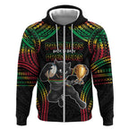 Custom Panthers Champion Grand Final 2024 Zip Hoodie With Polynesian Style