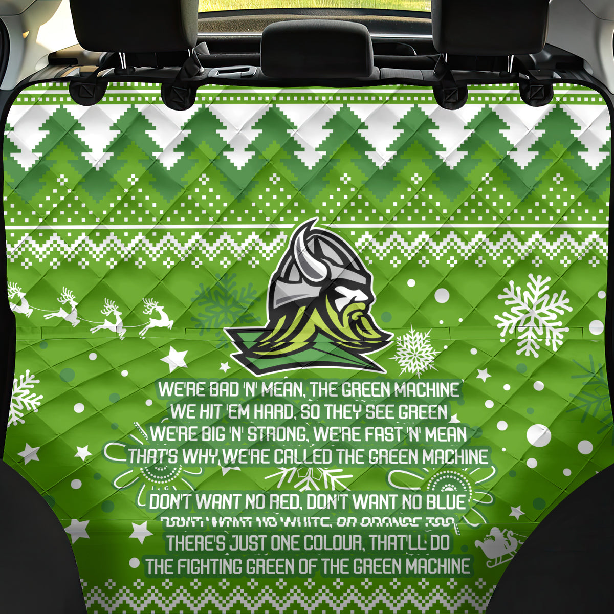 raiders-rugby-back-car-seat-cover-the-mighty-green-machine-2023-christmas-vibe