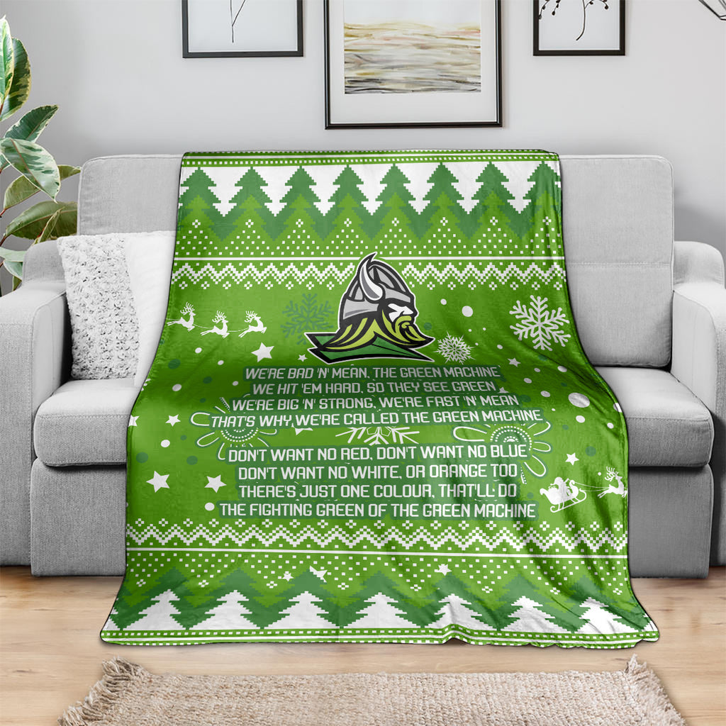 raiders-rugby-blanket-the-mighty-green-machine-2023-christmas-vibe