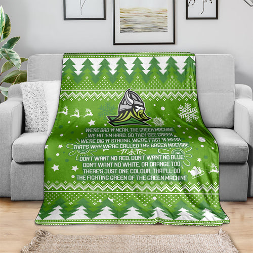 raiders-rugby-blanket-the-mighty-green-machine-2023-christmas-vibe