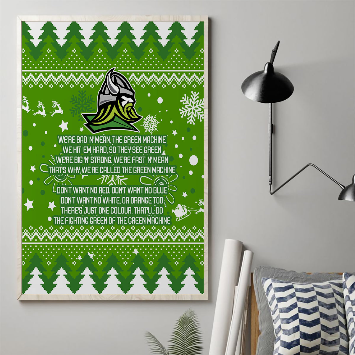 raiders-rugby-canvas-wall-art-the-mighty-green-machine-2023-christmas-vibe