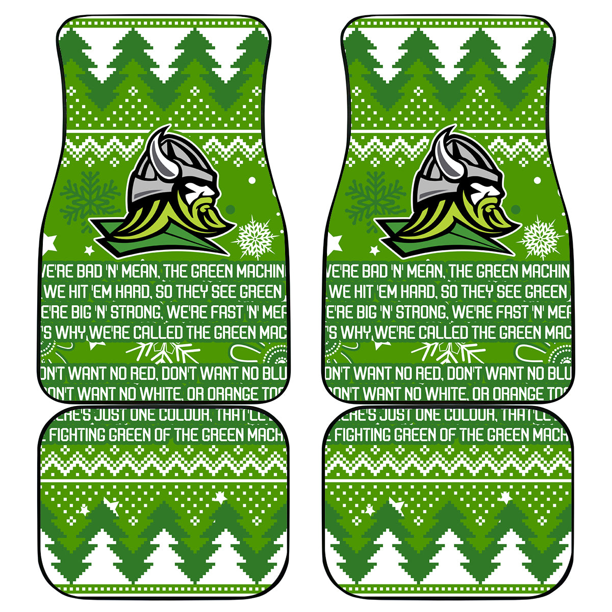 raiders-rugby-car-mats-the-mighty-green-machine-2023-christmas-vibe