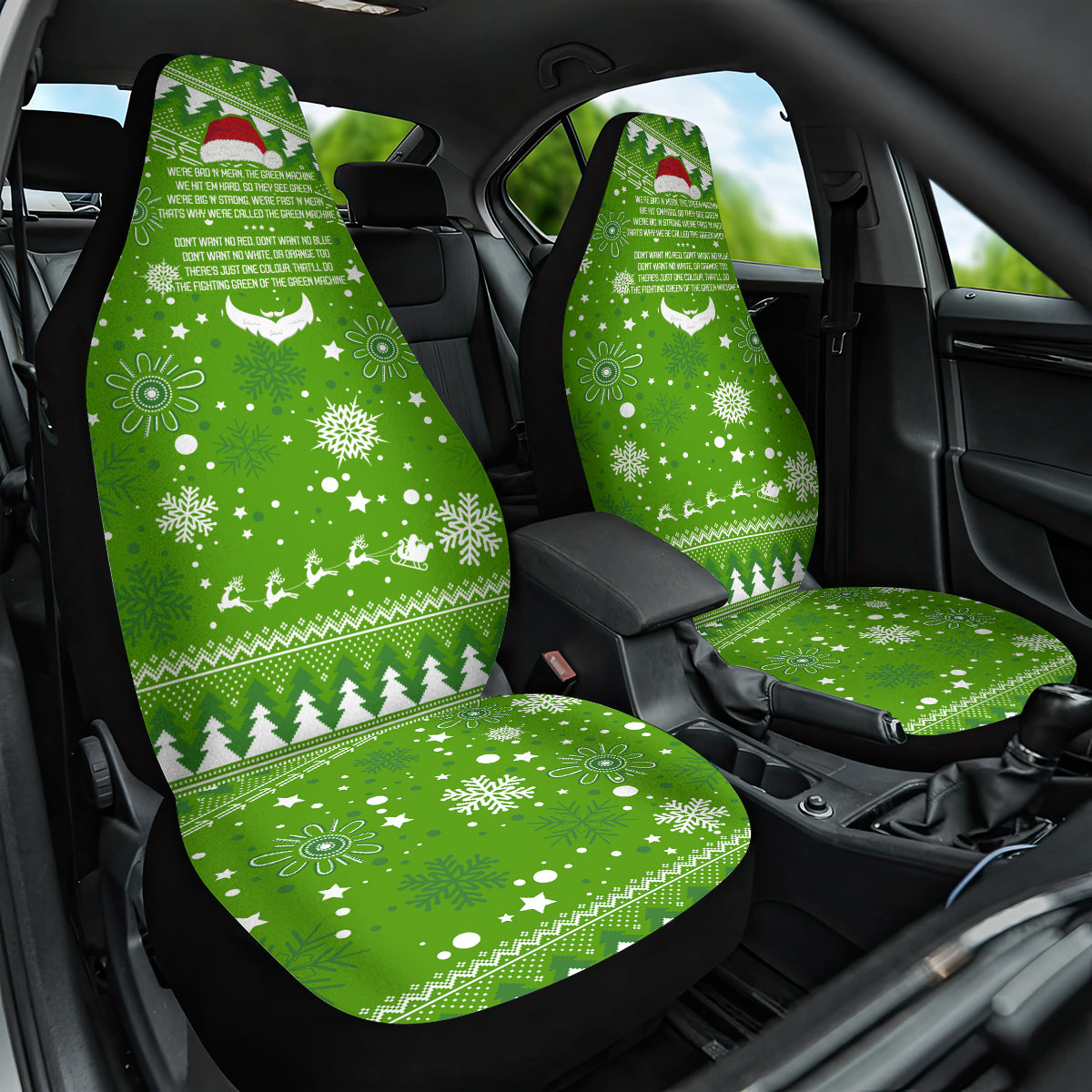 raiders-rugby-car-seat-cover-the-mighty-green-machine-2023-christmas-vibe
