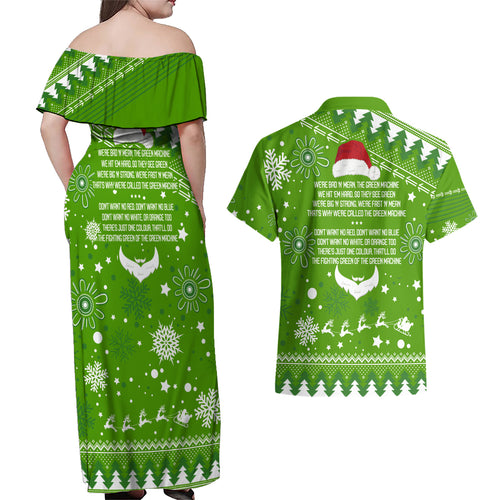 raiders-rugby-couples-matching-off-shoulder-maxi-dress-and-hawaiian-shirt-the-mighty-green-machine-2023-christmas-vibe