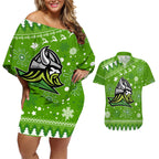 raiders-rugby-couples-matching-off-shoulder-short-dress-and-hawaiian-shirt-the-mighty-green-machine-2023-christmas-vibe