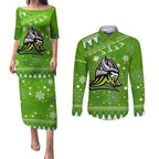 raiders-rugby-couples-matching-puletasi-dress-and-long-sleeve-button-shirt-the-mighty-green-machine-2023-christmas-vibe