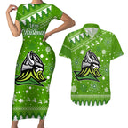 raiders-rugby-couples-matching-short-sleeve-bodycon-dress-and-hawaiian-shirt-the-mighty-green-machine-2023-christmas-vibe