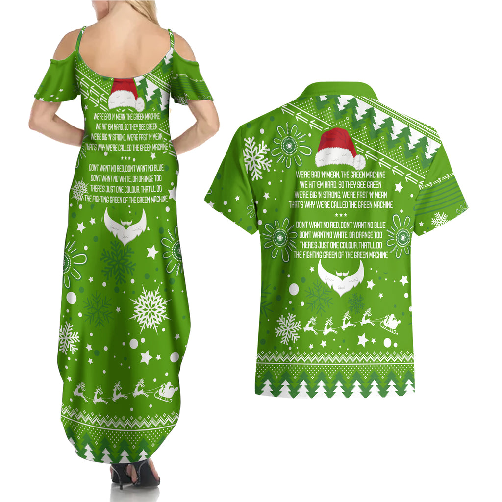 raiders-rugby-couples-matching-summer-maxi-dress-and-hawaiian-shirt-the-mighty-green-machine-2023-christmas-vibe