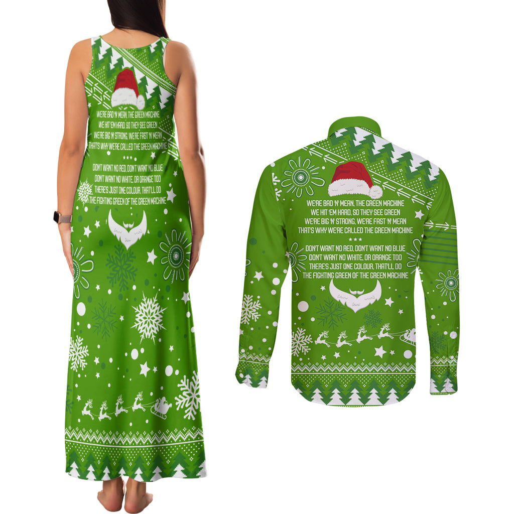 raiders-rugby-couples-matching-tank-maxi-dress-and-long-sleeve-button-shirt-the-mighty-green-machine-2023-christmas-vibe