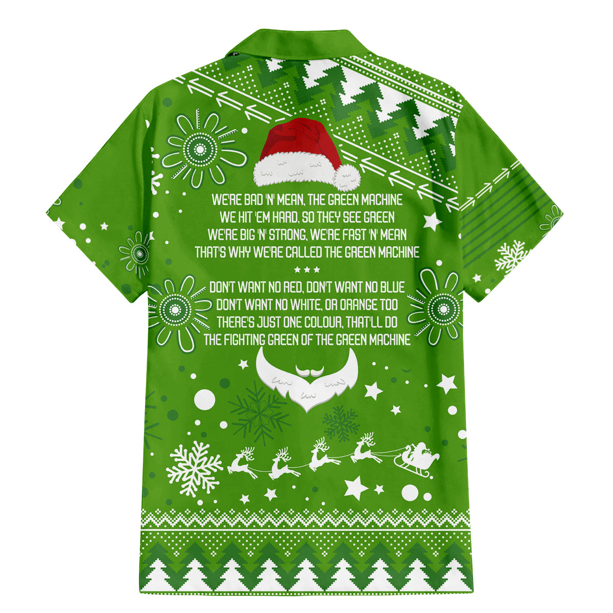 raiders-rugby-family-matching-mermaid-dress-and-hawaiian-shirt-the-mighty-green-machine-2023-christmas-vibe