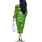 raiders-rugby-family-matching-off-shoulder-long-sleeve-dress-and-hawaiian-shirt-the-mighty-green-machine-2023-christmas-vibe
