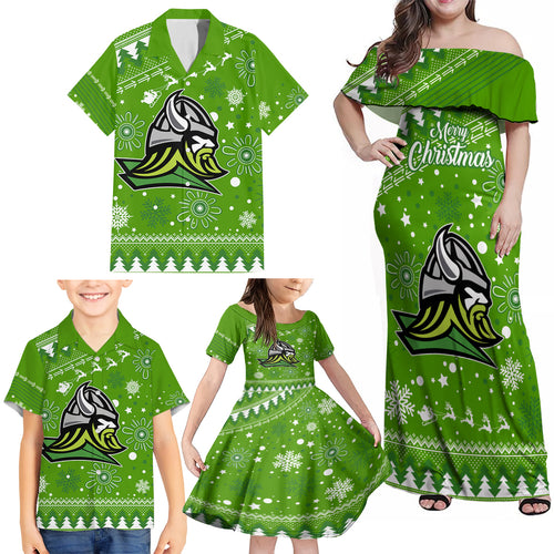 raiders-rugby-family-matching-off-shoulder-maxi-dress-and-hawaiian-shirt-the-mighty-green-machine-2023-christmas-vibe