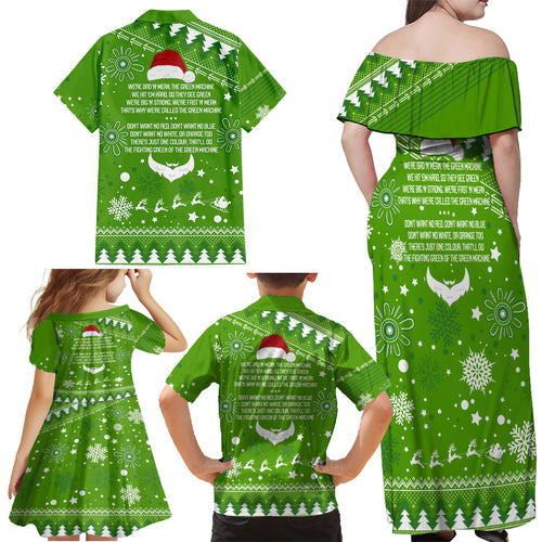 raiders-rugby-family-matching-off-shoulder-maxi-dress-and-hawaiian-shirt-the-mighty-green-machine-2023-christmas-vibe