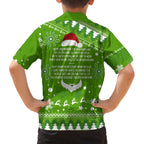raiders-rugby-family-matching-off-shoulder-short-dress-and-hawaiian-shirt-the-mighty-green-machine-2023-christmas-vibe